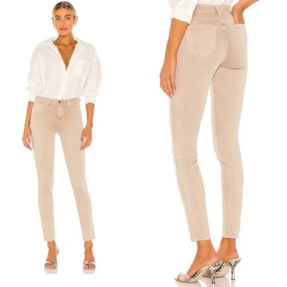 L'Agence Marguerite High Rise Skinny Jeans Purple